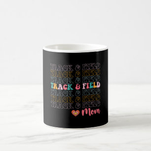 Leichtathletik-Mama Groovy Running Muttertag Kaffeetasse
