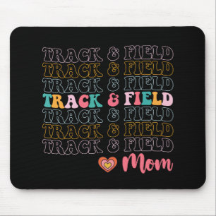 Leichtathletik-Mama Groovy Running Muttertag Mousepad