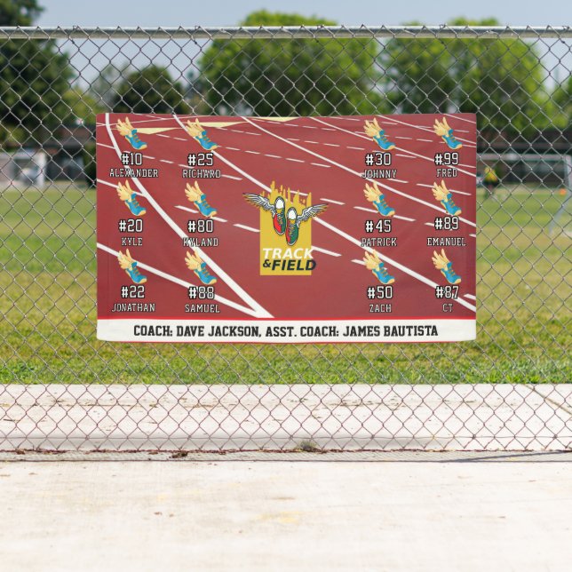 Leichtathletik-Mannschaft Banner (Insitu)