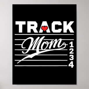Leichtathletik-Mutter Athletin Läuferin Muttertag Poster