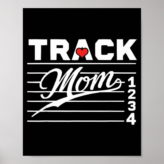 Leichtathletik-Mutter Athletin Läuferin Muttertag  Poster (Vorne)