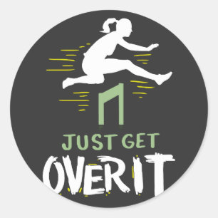 Leichtathletik Runder Aufkleber