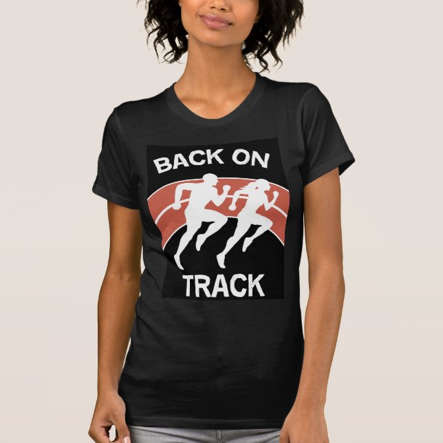 Leichtathletik-Schienennläufer | Leichtathlet | Ru T-Shirt (Vorderseite)