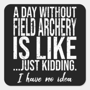 Leichtathletik-Sportgeschenk Quadratischer Aufkleber