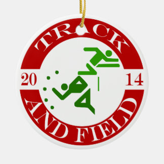 Leichtathletik-Verzierung - 2014 Keramik Ornament