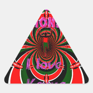 Leichtathletik-Weltmeisterschaften in Kenia: Swirb Dreieckiger Aufkleber