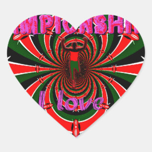 Leichtathletik-Weltmeisterschaften in Kenia: Swirb Herz-Aufkleber