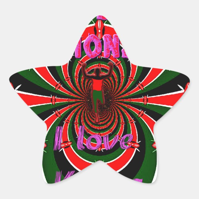 Leichtathletik-Weltmeisterschaften in Kenia: Swirb Stern-Aufkleber (Vorderseite)