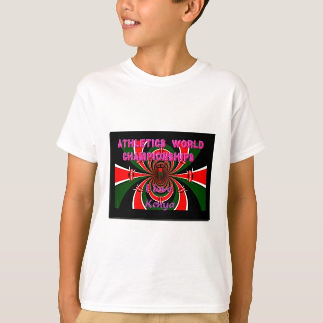 Leichtathletik-Weltmeisterschaften in Kenia: Swirb T-Shirt (Vorderseite)