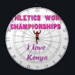 Leichtathletik-Weltmeisterschaften Kenia-Läufer: I Dartscheibe<br><div class="desc">Leichtathletik-Weltmeisterschaften Kenya Runner - I Liebe Kenya Sports Art Zeigen Sie Ihren Stolz auf die kenianische Athletik mit der "Athletics World Championship Kenya Runner - I Liebe Kenya Sports Art". Dieses aufschlussreiche Kunstwerk spiegelt den Geist des Sports und des Nationalstolzes in einem sauberen und einfachen Design wider. Beschreibung: Im Bild...</div>