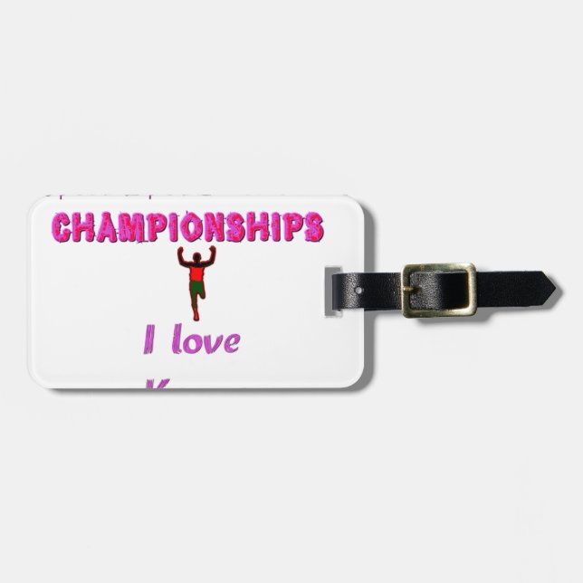 Leichtathletik-Weltmeisterschaften Kenia-Läufer: I Gepäckanhänger (Vorderseite horizontal)