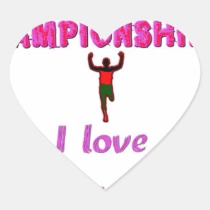 Leichtathletik-Weltmeisterschaften Kenia-Läufer: I Herz-Aufkleber