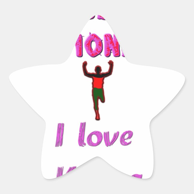 Leichtathletik-Weltmeisterschaften Kenia-Läufer: I Stern-Aufkleber (Vorderseite)