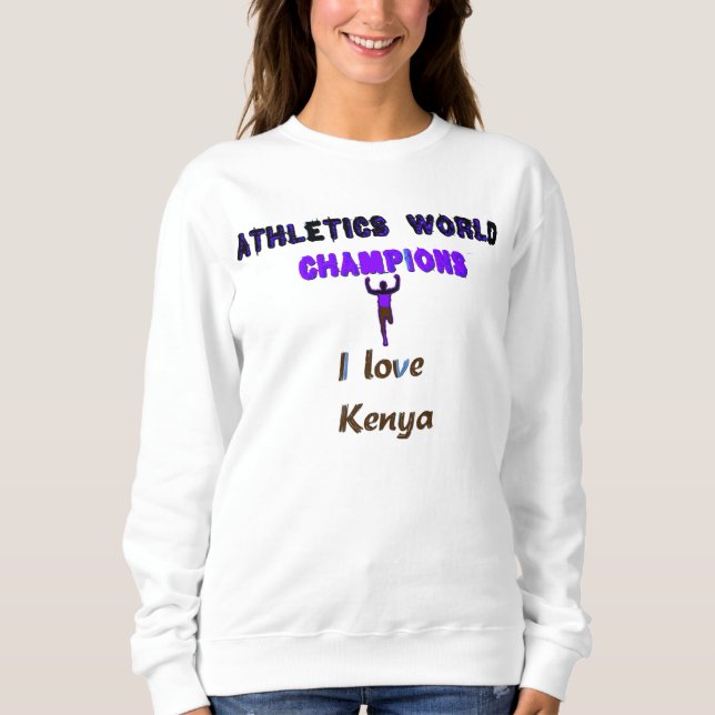 Leichtathletik-Weltmeisterschaften Kenia-Läufer: I Sweatshirt (Vorderseite)