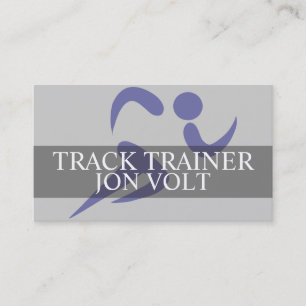 Leichtathletikrennen für Track Trainer Visitenkarte
