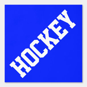 Leichtathletischer, schlanker weißer HOCKEY-Text a Tapete