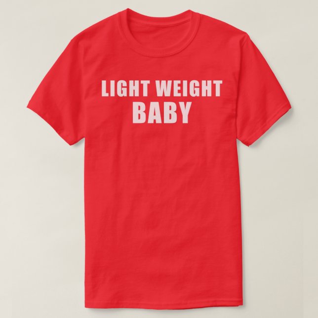 LeichtBaby im weißen Text  T-Shirt (Design vorne)