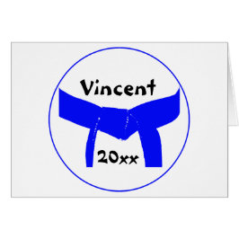 Leichtblauer Gürtel für Kampfkunst