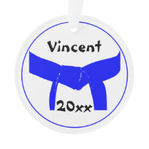 Leichtblauer Gürtel für Kampfkunst