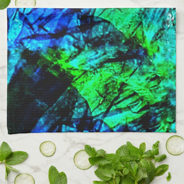 Leichte abstrakte Küchenhandtücher, glatt struktur Geschirrtuch (Gefaltet)