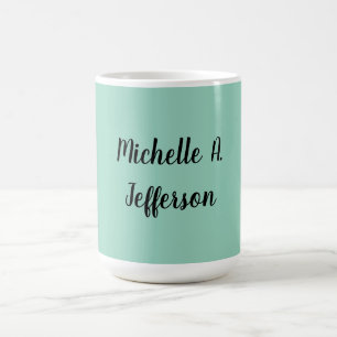 Leichte Aquamarine Handschrift Creative Trendy Nam Kaffeetasse