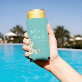 Leichte Aquamarine und weiße Hochzeiten Selters Dosenkühler