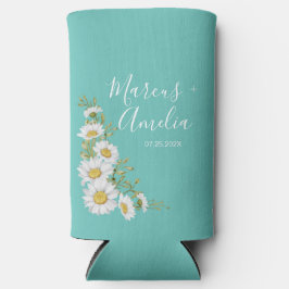 Leichte Aquamarine und weiße Hochzeiten Selters Dosenkühler