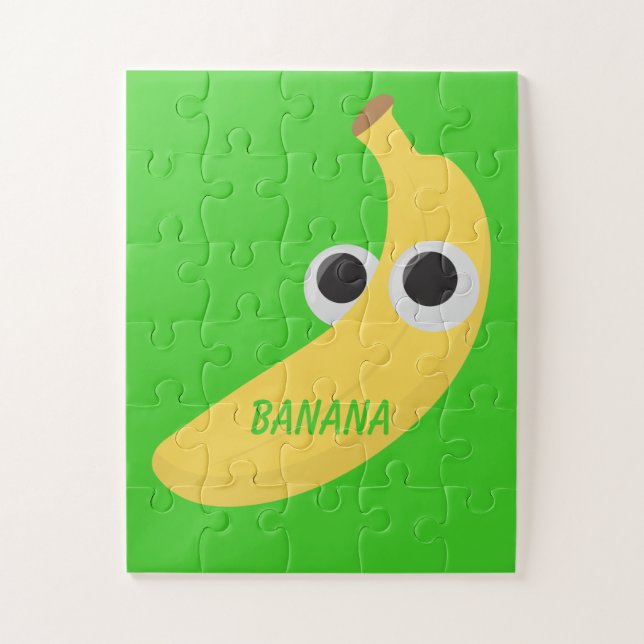 Leichte Banane mit feinen Augen-Puzzle Puzzle (Vertikal)