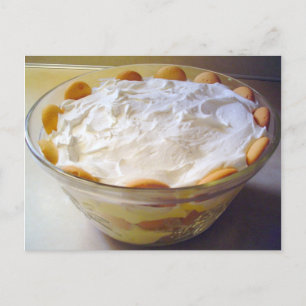 Leichte Bananenpudding-Rezept Postkarte