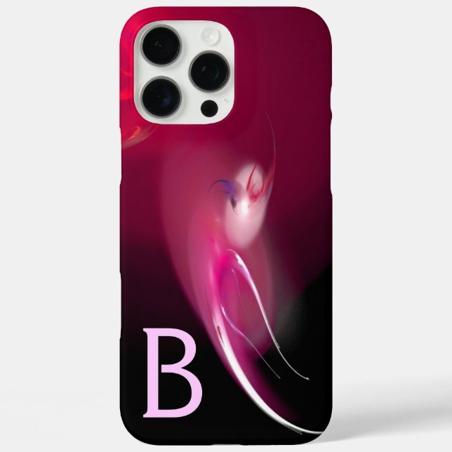 LEICHTE BIRD / PINK FUCHSIA ABSTRAKTES MONOGRAMM Case-Mate iPhone HÜLLE (Rückseite)