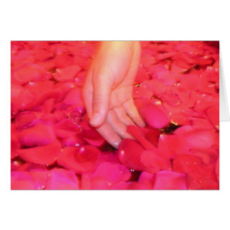 Leichte Blumenblatkarten