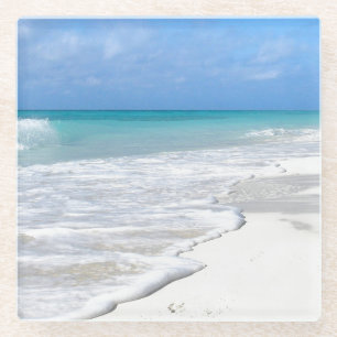 Leichte Brandung Glasuntersetzer