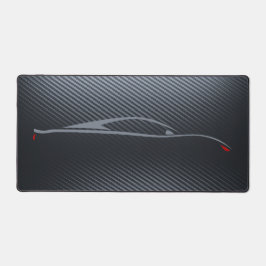 Leichte Carbon Fiber Car Silhouette Desk Mat! Schreibtischunterlage