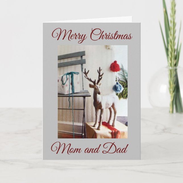 LEICHTE CHRISTMAS FÜR **MEINE ELTERN** FEIERTAGSKARTE (Vorderseite)