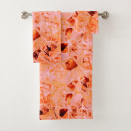 Leichte Farbstruktur, die wie eine Kopie der Blätt Badhandtuch Set