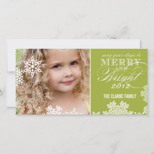 LEICHTE FOTOKARTE   LICHTGRÜN FEIERTAGSKARTE