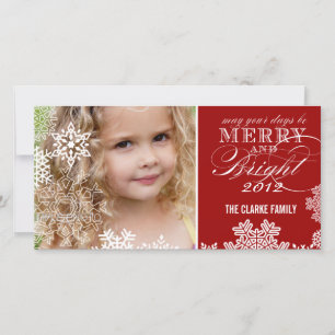 LEICHTE FOTOKARTE ROT FEIERTAGSKARTE