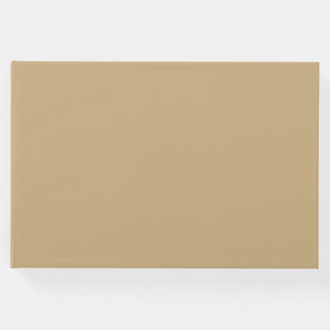 Leichte französische Farbe in Beige Gästebuch (Vorderseite)