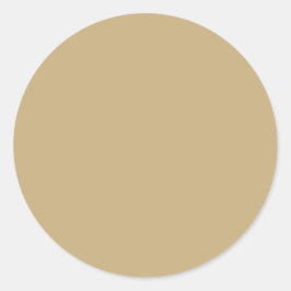 Leichte französische Farbe in Beige Runder Aufkleber