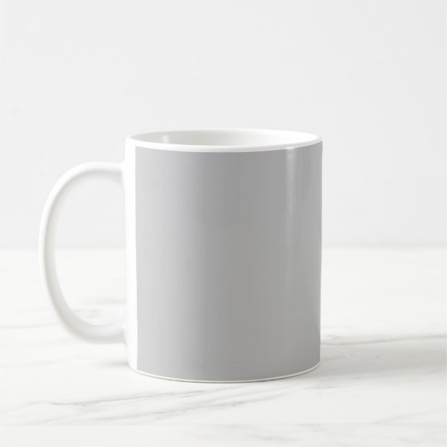 Leichte graue, graue Nickel-Tasse Kaffeetasse (Links)