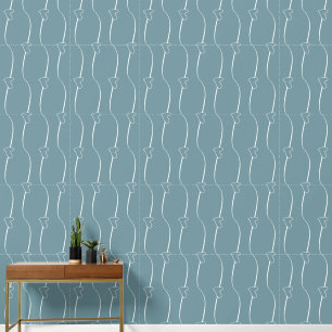 Leichte graue Herzklopfen Kunst, Aquamarines Grau Tapete