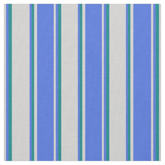 Leichte graue, königliche blaue und Aquamarin farb Stoff (Nahaufnahme)