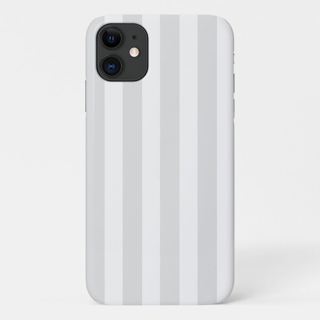 Leichte, graue und weiße Streifen Case-Mate iPhone Hülle (Rückseite)