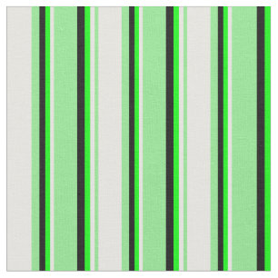 Leichte, grüne Creme, Limone und schwarze Streifen Stoff