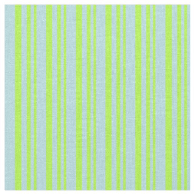 Leichte grüne und pulvrige blaue Linien Stoff (Nahaufnahme)