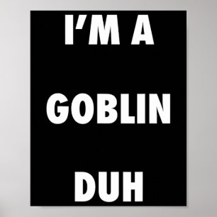 Leichte Halloween-Goblin-Kostümbildnis Shirt für M Poster