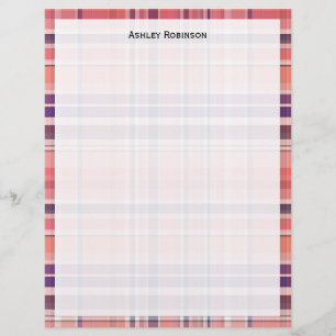 Leichte Koralle, Navy Blue, Weiße Preppy Madras Ka