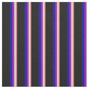 Leichte Korallen, Tan, dunkle Violette, blaue und Stoff