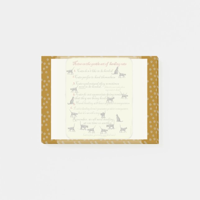 Leichte Kunst des In Herden lebens von Post-it Klebezettel (Vorderseite)