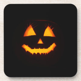Leichte Kürbislaterne Getränkeuntersetzer